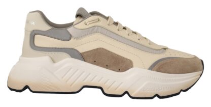 Dolce & Gabbana - Daymaster Casual Beige Leather Sneakers