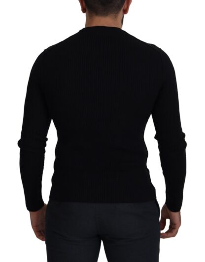 Dolce & Gabbana - Elegant Black Wool Crewneck Sweater