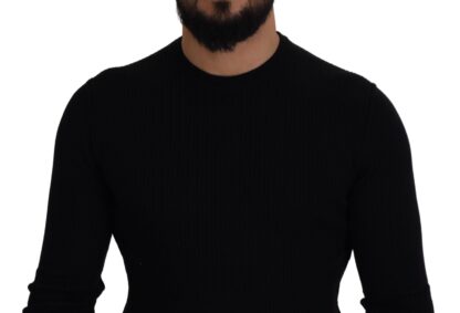 Dolce & Gabbana - Elegant Black Wool Crewneck Sweater