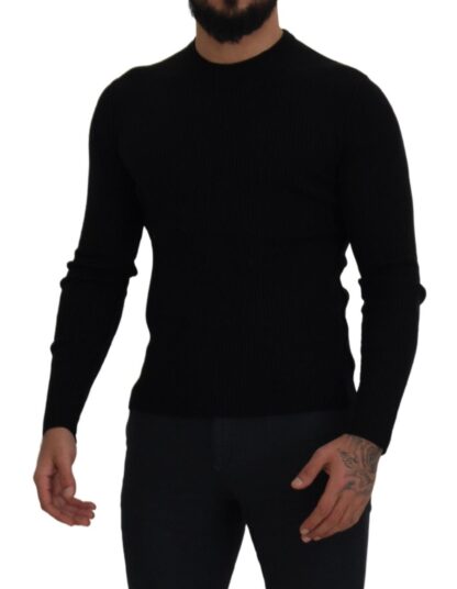 Dolce & Gabbana - Elegant Black Wool Crewneck Sweater