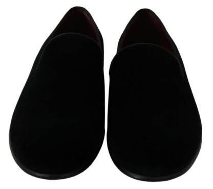 Dolce & Gabbana - Chic Black Velvet Loafers for Men