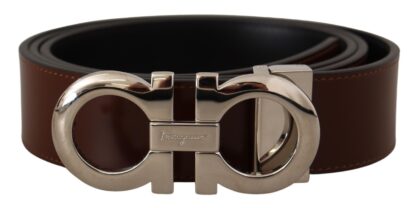 Salvatore Ferragamo - Elegant Reversible Calf Leather Belt