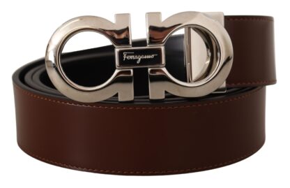 Salvatore Ferragamo - Elegant Reversible Calf Leather Belt