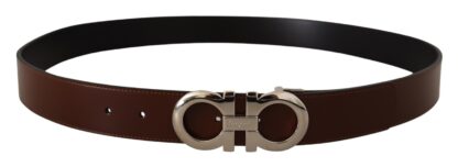 Salvatore Ferragamo - Elegant Reversible Calf Leather Belt