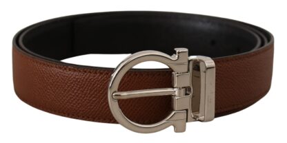 Salvatore Ferragamo - Elegant Reversible Calf Leather Belt