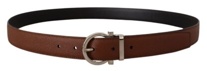 Salvatore Ferragamo - Elegant Reversible Calf Leather Belt