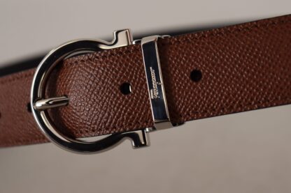 Salvatore Ferragamo - Elegant Reversible Calf Leather Belt