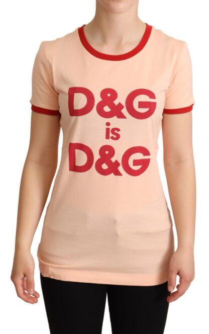 Dolce & Gabbana - Chic Pink Crewneck Cotton Tee