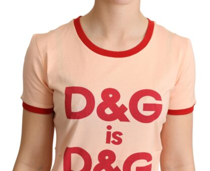 Dolce & Gabbana - Chic Pink Crewneck Cotton Tee