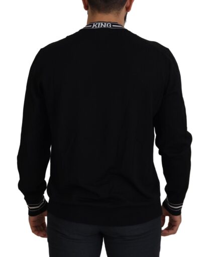 Dolce & Gabbana - Elegant Black Virgin Wool Crewneck Sweater