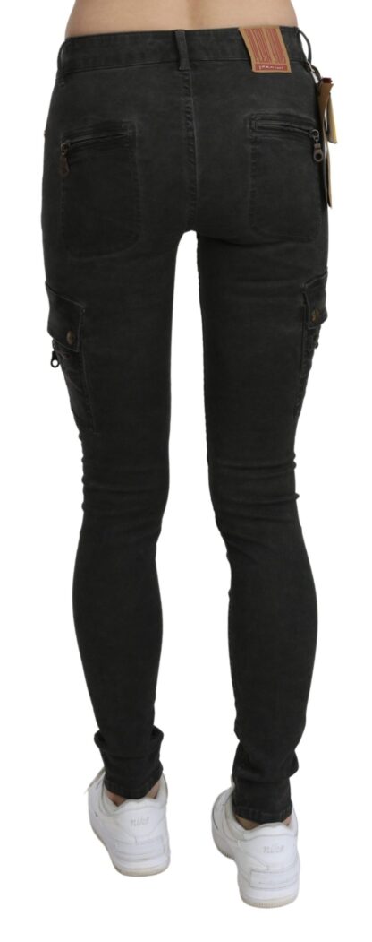 John Galliano - Chic Black Mid Waist Flared Jeans