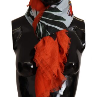 Cavalli Class - Black Wool Men Scarf