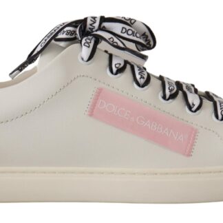 Dolce & Gabbana - Elegant White Leather Sneakers