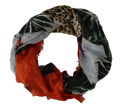 Dolce & Gabbana - Luxurious Leopard Print Modal-Cashmere Scarf