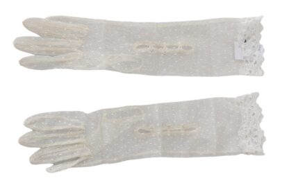 Dolce & Gabbana - Elegant White Elbow Length Gloves