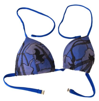 PINK MEMORIES - Royal Blue Printed Bikini Swimsuit