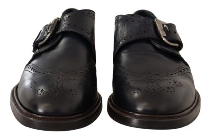 Dolce & Gabbana - Elegant Blue Leather Brogue Shoes