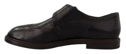 Dolce & Gabbana - Elegant Blue Leather Brogue Shoes