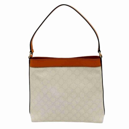 Gucci - Women's Heart Tattoo White Coated Canvas Meier Hobo Bag