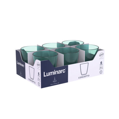 Ποτήρι Luminarc Concepto Pepite Πράσινο Γυαλί 310 ml 24 Μονάδες