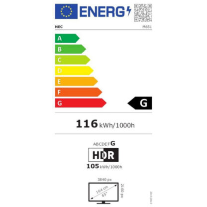 Οθόνη NEC M651 65" 4K Ultra HD 50-60 Hz