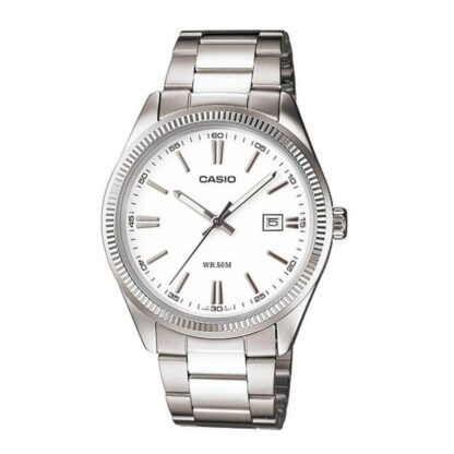 Ανδρικά Ρολόγια Casio DATE WHITE (Ø 30 mm) (Ø 32 mm)