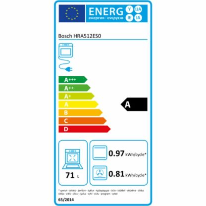 Συμβατικός Φούρνος BOSCH HRA512ES0 71 L 3400 W