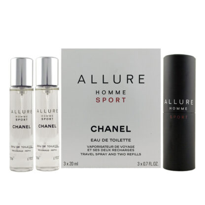 Σετ Ανδρικό Άρωμα Chanel Allure Homme Sport EDT 2 Τεμάχια