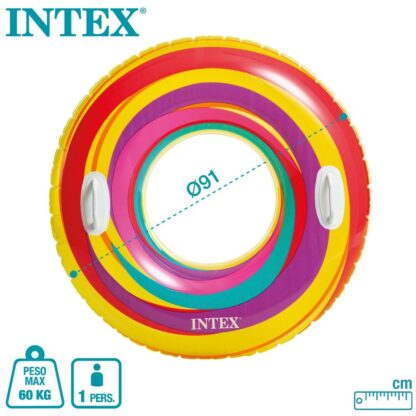 Φουσκωτό Ντόνατ Intex Ø 91 cm 91 x 22 x 91 cm (24 Μονάδες)