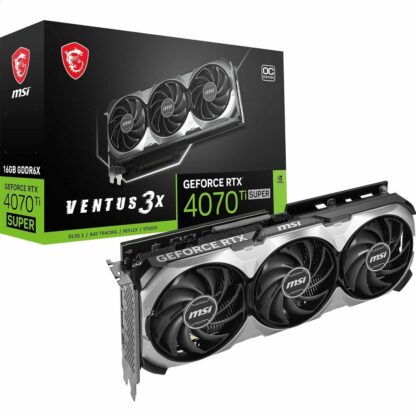 Κάρτα Γραφικών MSI SUPER 16G VENTUS 3X OC GeForce RTX 4070 Ti GEFORCE RTX 4070 TI SUPER 16 GB GDDR6 GDDR6X NVIDIA GEFORCE RTX 40