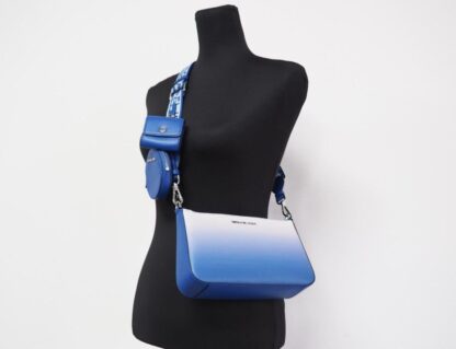 Michael Kors - Jet Set Electric Blue Gradient Crossbody Tech Attachment Bag Purse