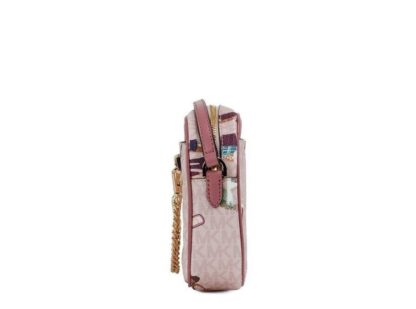 Michael Kors - Jet Set Girls East West Powder Blush PVC Zip Chain Crossbody Bag