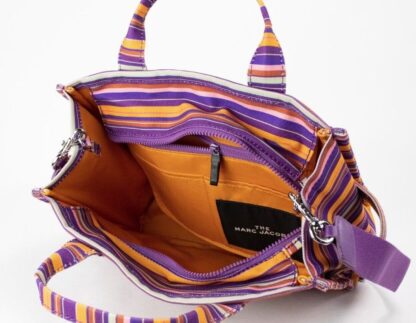 Marc Jacobs - The Tote Bag Traveler Tote Medium Purple Cotton Canvas Handbag Purse