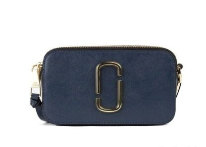 Marc Jacobs - The Snapshot Bag Blue Sea Saffiano Leather Shoulder Handbag Purse