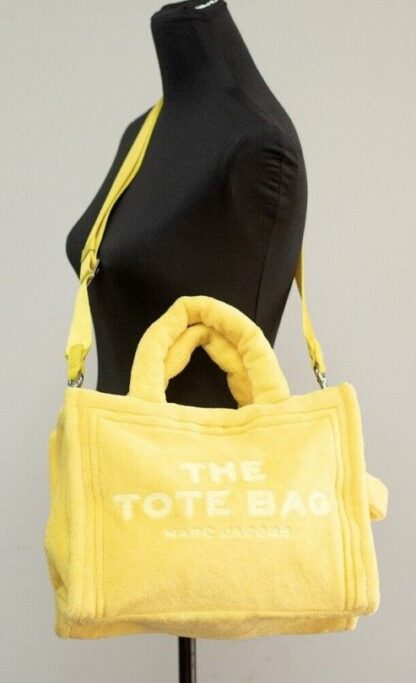 Marc Jacobs - The Terry Tote Yellow Medium Soft Terry Crossbody Handbag Purse