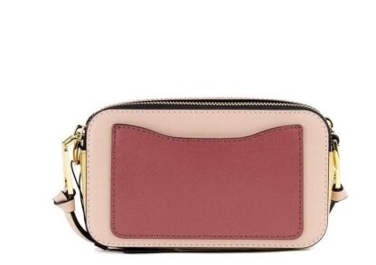 Marc Jacobs - The Snapshot Bag Colorblock Rose Saffiano Leather Handbag Purse