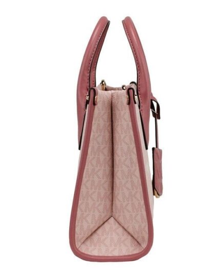 Michael Kors - Mirella Small Powder Blush PVC Top Zip Shopper Tote Crossbody Bag