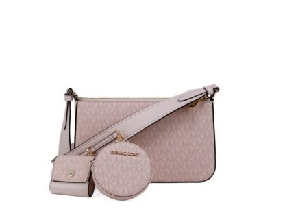 Michael Kors - Jet Set Small Powder Blush PVC Crossbody Tech Handbag Purse