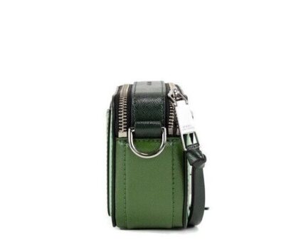 Marc Jacobs - The Snapshot Bag Studded Saffiano Leather Green Shoulder Bag Purse