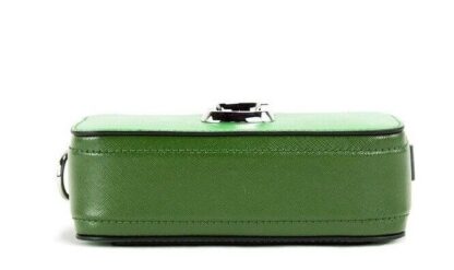 Marc Jacobs - The Snapshot Bag Studded Saffiano Leather Green Shoulder Bag Purse