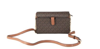 Michael Kors - Jet Set Brown PVC Multifunctional Phone Crossbody Wallet Handbag