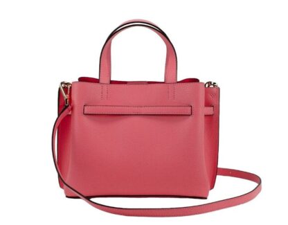 Michael Kors - Emilia Small Grapefruit Pebbled Leather Satchel Crossbody Handbag