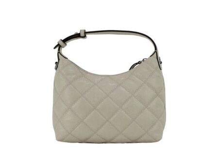 Tory Burch - Willa Mini New Cream Quilted Leather Hobo Shoulder Handbag