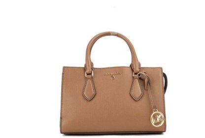 Michael Kors - Valerie Small Luggage Leather East West Satchel Crossbody Handbag