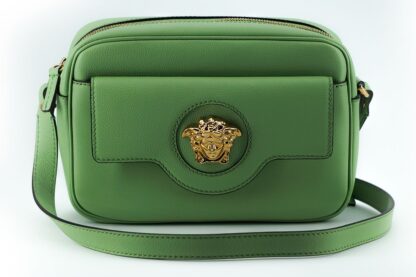 Versace - Elegant Mint Green Leather Camera Case Bag