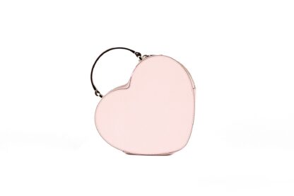 Kate Spade - Love Shack Chalk Pink Saffiano Top Handle Heart Crossbody Handbag