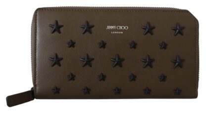 Jimmy Choo - Elegant Olive Nappa Leather Wallet