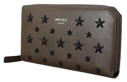 Jimmy Choo - Elegant Olive Nappa Leather Wallet