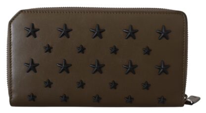 Jimmy Choo - Elegant Olive Nappa Leather Wallet