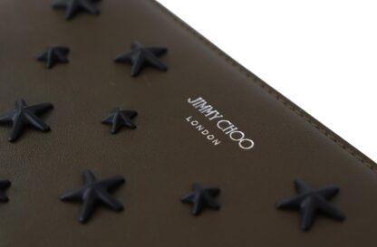 Jimmy Choo - Elegant Olive Nappa Leather Wallet